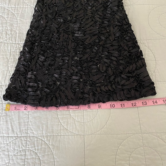 NWT ASOS LUXE Black Off Shoulder Crop Top & Wide Leg Sheer Lace Trousers Size 2 - Picture 10 of 15